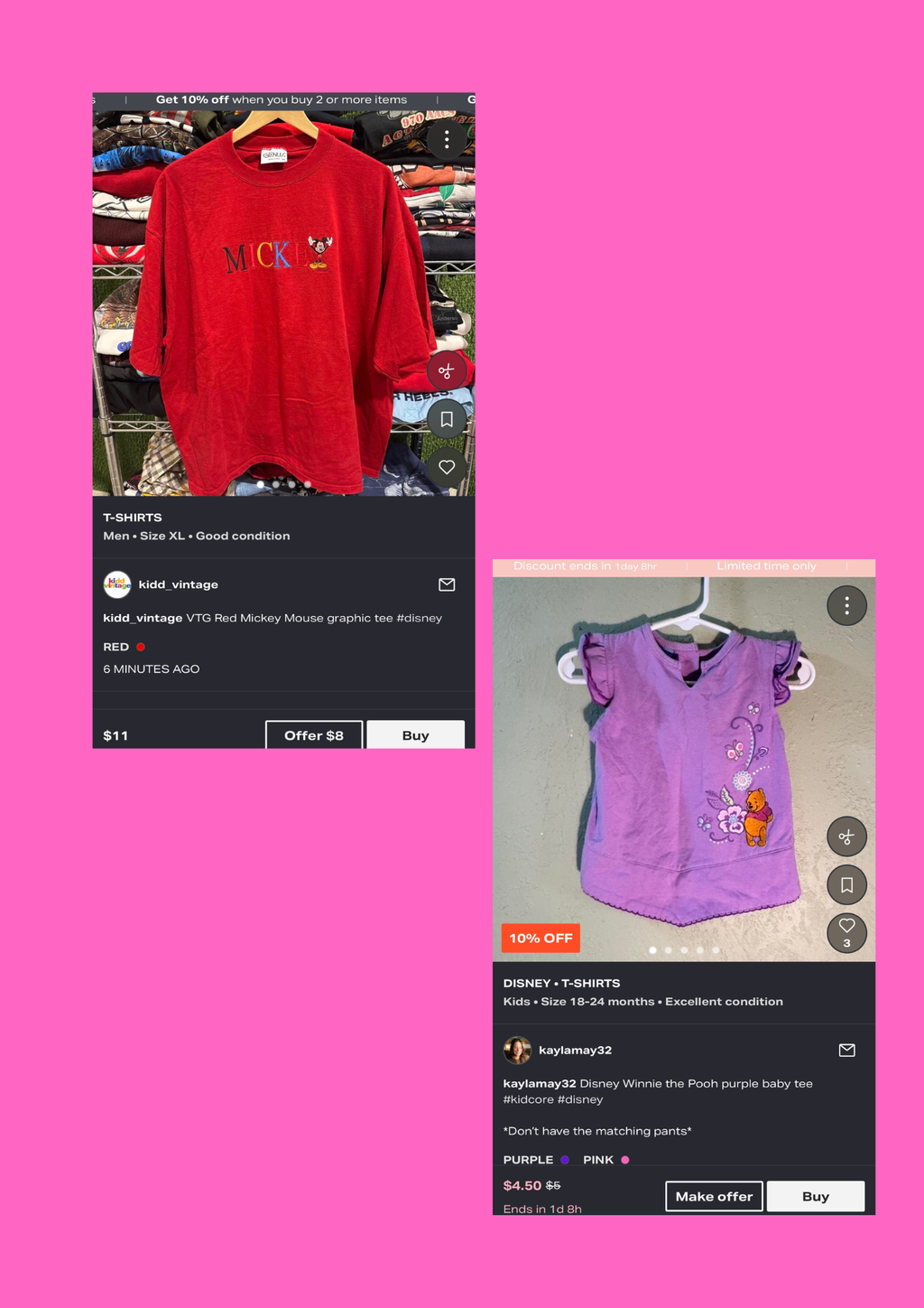 custom digital second hand outfit booklet